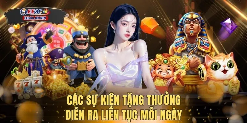 Các sự kiện tặng thưởng diễn ra liên tục mỗi ngày
